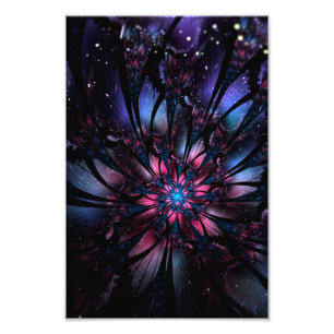 Foto design de flor fractal abstrato.