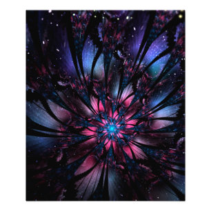 Foto design de flor fractal abstrato.