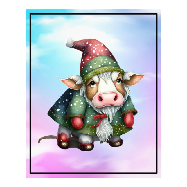 Foto Design de Gnome Vaca de Natal-83456 (Frente)