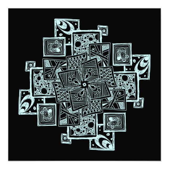 Foto Design de tangente de linhas texturizadas a preto  (Frente)