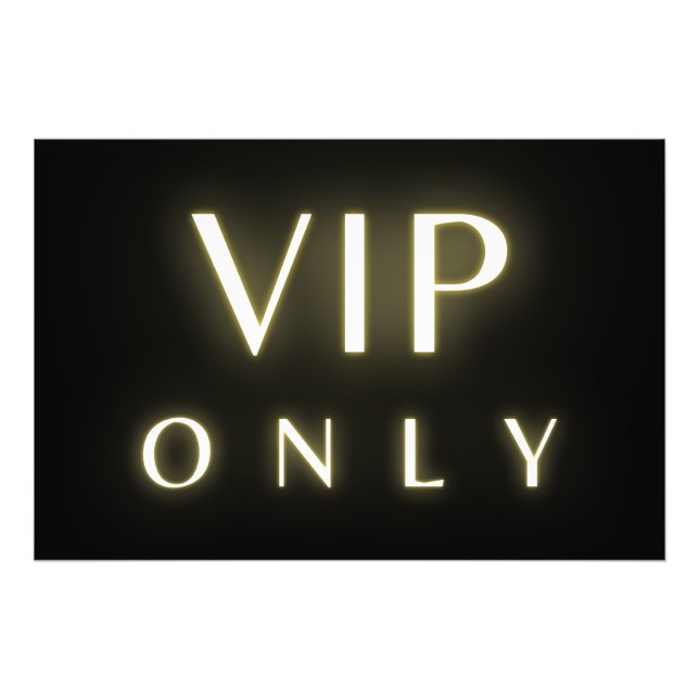 Foto Design de texto luxe neon apenas para Vip (Frente)