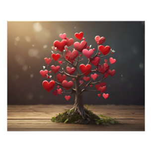 Foto Design do dia dos namorados, Coração em árvores