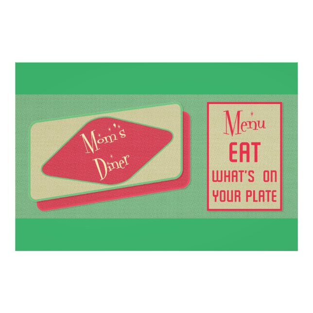 Foto design do Mães Diner 1950 (Frente)