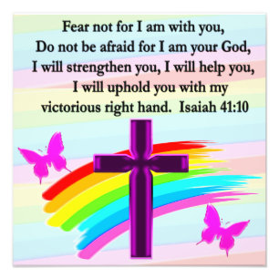FOTO DESIGN VERSO DE BÍBLIA DE ISAIAH 41:10