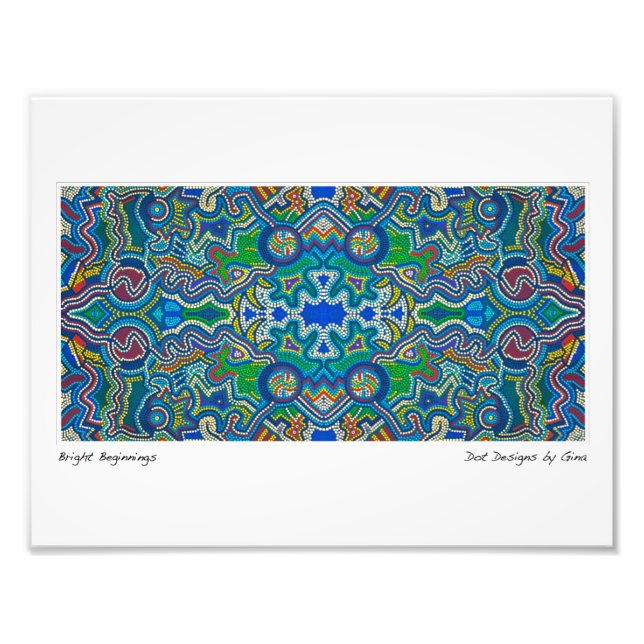 Foto Designs de pontos inspirados aborígenes por Gina (Frente)