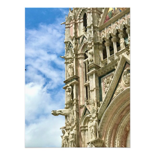 Foto Detalhe do Duomo em Siena, Itália (Frente)