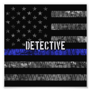Foto Detetive Thin Blue Line - Sinalizador de Distânci