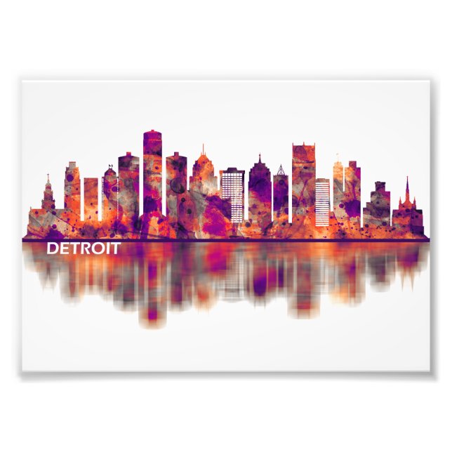 Foto Detroit Michigan Skyline (Frente)