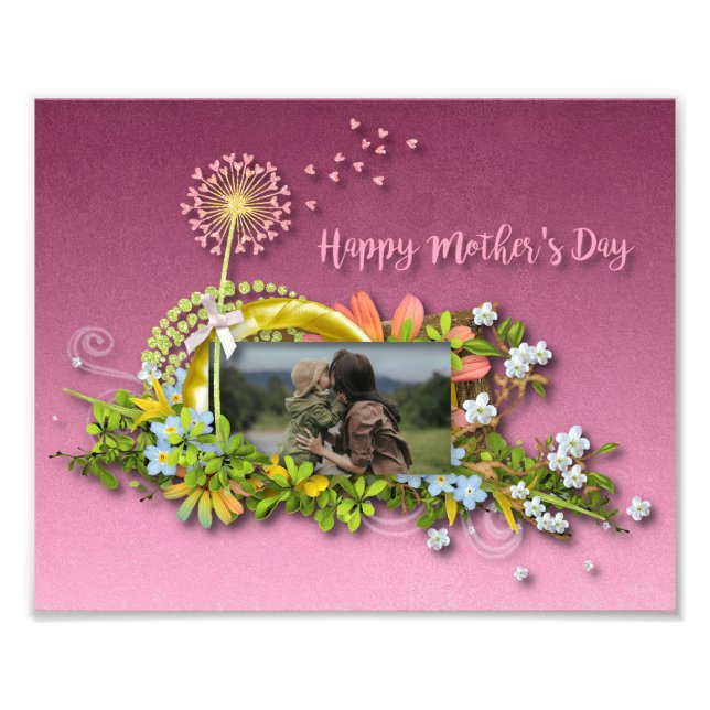 Foto Dia de as mães Feliz (Frente)