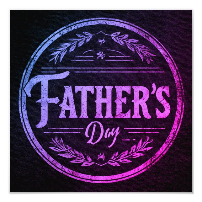 Foto Dia de os pais Wall Art (Frente)