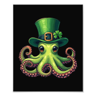 Foto Dia de São Patrício Octopus Cute Santo Pattys