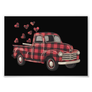 Foto Dia dos Namorados Caminhão Engraçado Plaid Búfalo