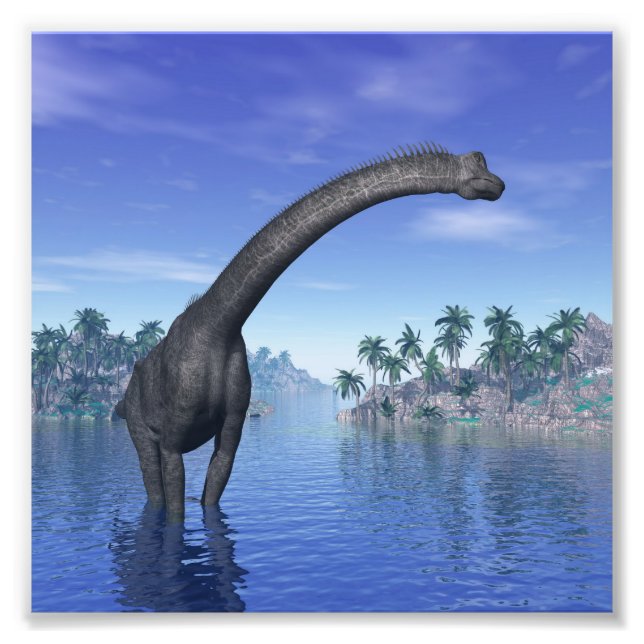 Foto Dinossauro do Brachiossauro - renderização 3D (Frente)