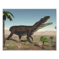 Dinossauro Prestosuchus - renderização 3D