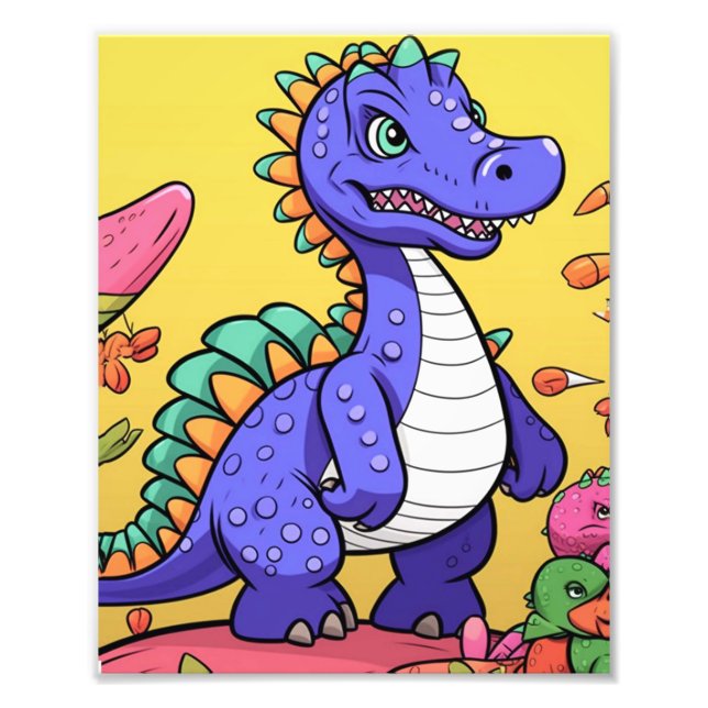 Foto Dinossauro Puro Engraçado (Frente)