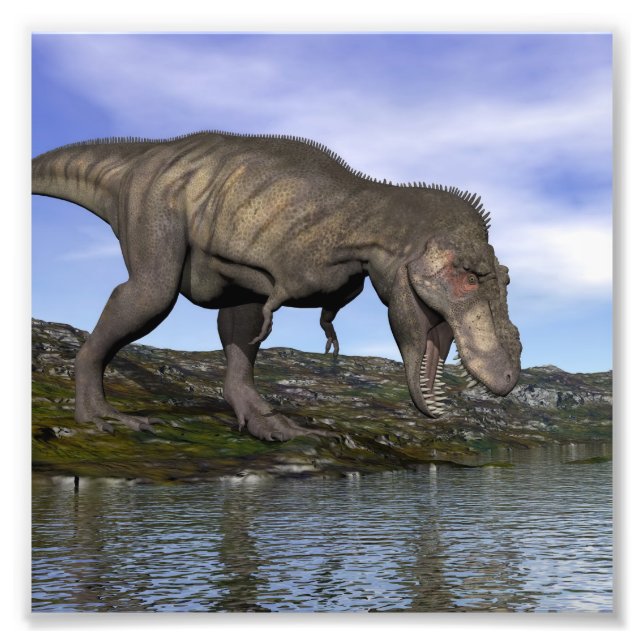 Foto dinossauro Tyrannosaurus rex - renderização 3D (Frente)