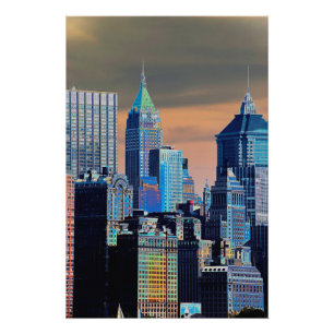 Foto Distrito financeiro Lower Manhattan Poster