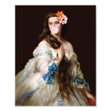 Diva de Goma de Bolha com Duas Flores