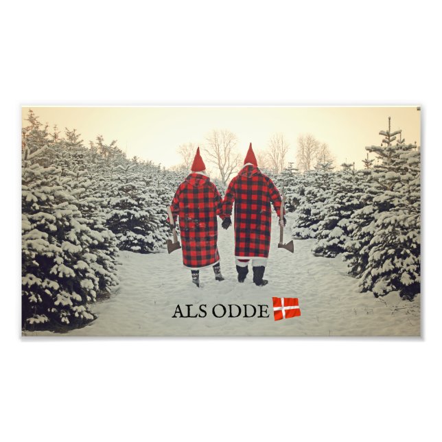 Foto Divertido Winter Als Odde/Denmark Photo Impressão! (Frente)