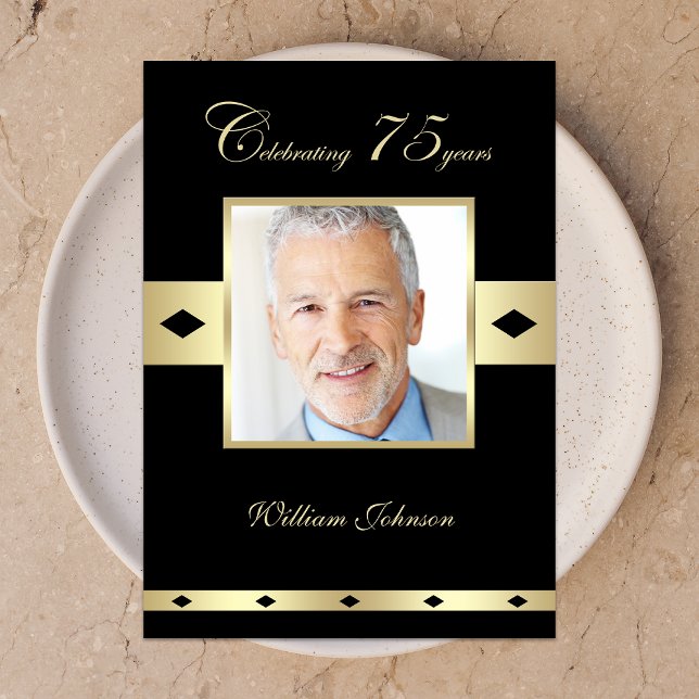 Foto do 75º Convite de aniversário 75º (Criador carregado)