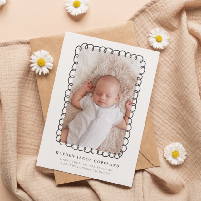 Foto do Anúncio de Nascimento da Moldura de Carvõe (Criador carregado)