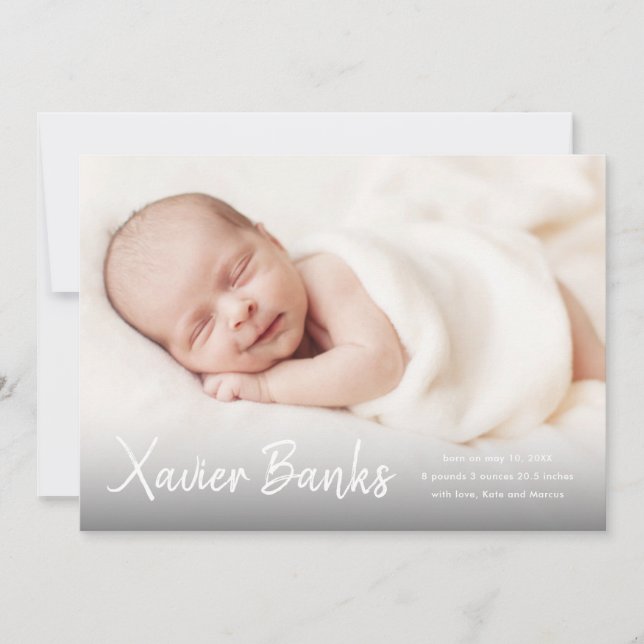 Foto do bebê: moderno nome do roteiro anúncio de n (Frente)