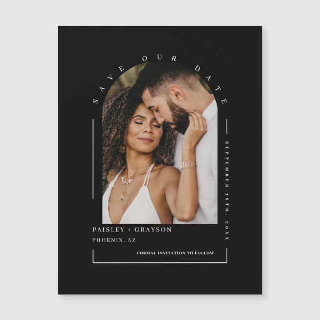 Foto do Black White Arch para salvar nossa placa m (Frente)