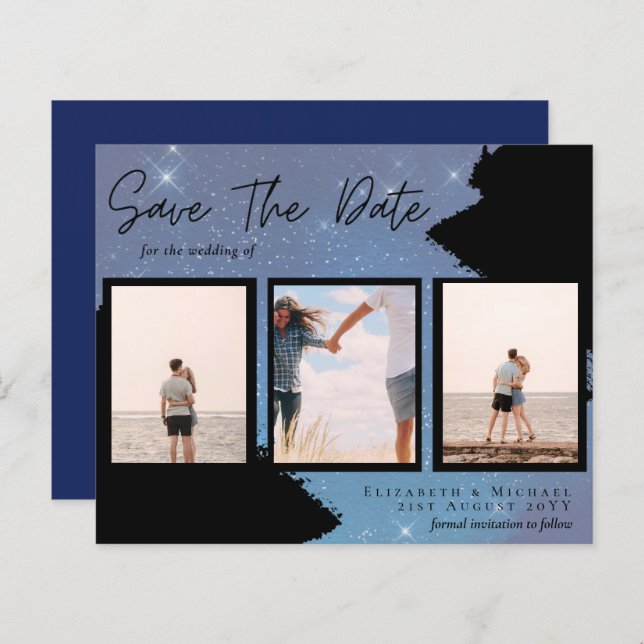 Foto do BUDGET Colagem Salvar Data Casamento Moder (Frente/Verso)