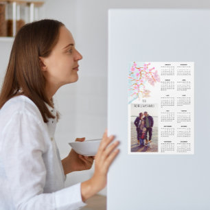 Foto do Calendário 2026 do Elegante Sakura Butterf