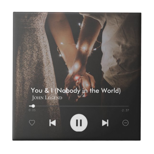 Foto do Casal de Música Personalizada do Dia de os (Frente)