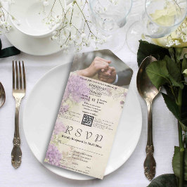 Foto do Código QR de Vintage Lilac Elegante Minima