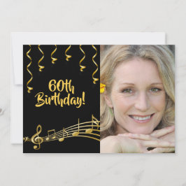 Foto do convite para o aniversário de 60 anos - gl