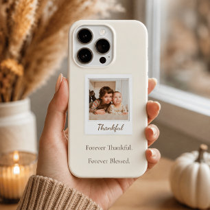 Foto do estilo polaroide - agradecida e abençoada