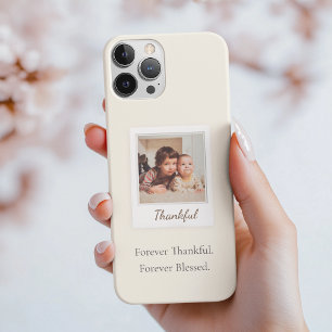 Foto do estilo polaroide - agradecida e abençoada