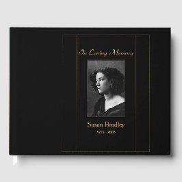 Foto do Livro de Convidados Funerários com canaliz