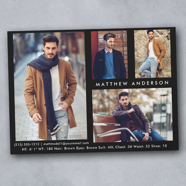 Foto do Modelo Ator 4 - Placa Comp Frente Blk (Customize to change background color, text size or text style.)