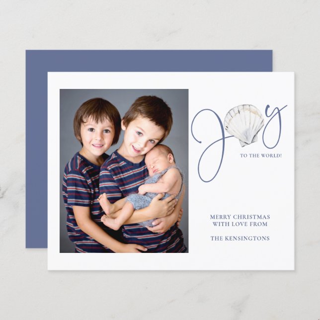 Foto do Natal do Orçamento Joy Seashell (Frente/Verso)