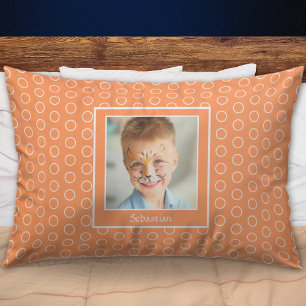 Foto do Nome das Crianças Laranja Personalizado