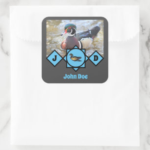 Foto do Nome de etiqueta Adorável de Pato de Made