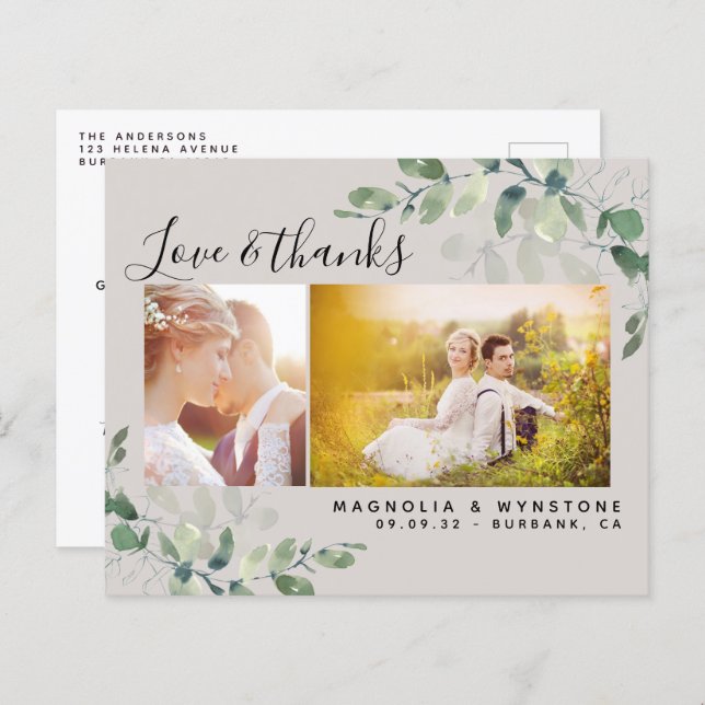 Foto do Orçamento Casamento Eucalyptus Obrigado Ca (Frente/Verso)