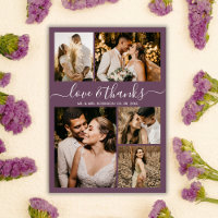 Foto do Orçamento Colagem Mauve Wedding Obrigado F