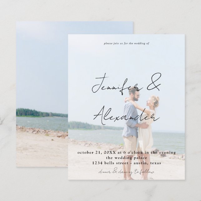 Foto do Orçamento Nomes Grandes Foto Vertical Casa (Frente/Verso)