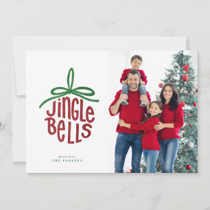 Foto do ornamento do Jingle Bells pintado, com let