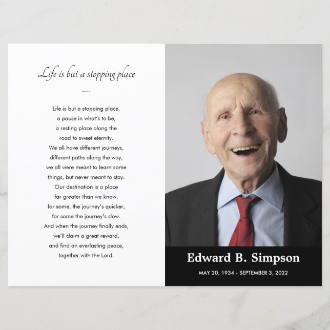 Foto do Programa Funeral de Celebração Negra (Frente)