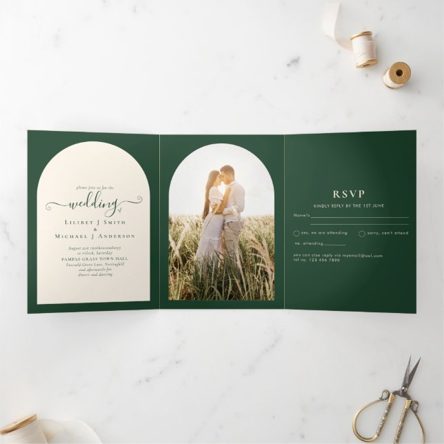 Foto do Programa RSVP de Casamento Verde All-in-1 (Dentro)