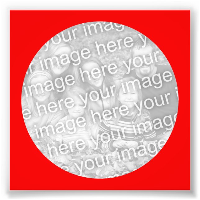 Foto do quadro do círculo vermelho (Frente)