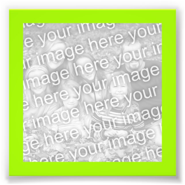 Foto do Quadro Verde Amarelo Brilho (Frente)