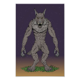 Foto Dogman Cryptid ou Werewolf