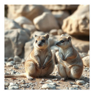 Foto Dois Aussie Rottnest IsLand Quokkas,