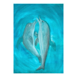 Foto Dois golfinhos jogando selvagens e livres no ocean